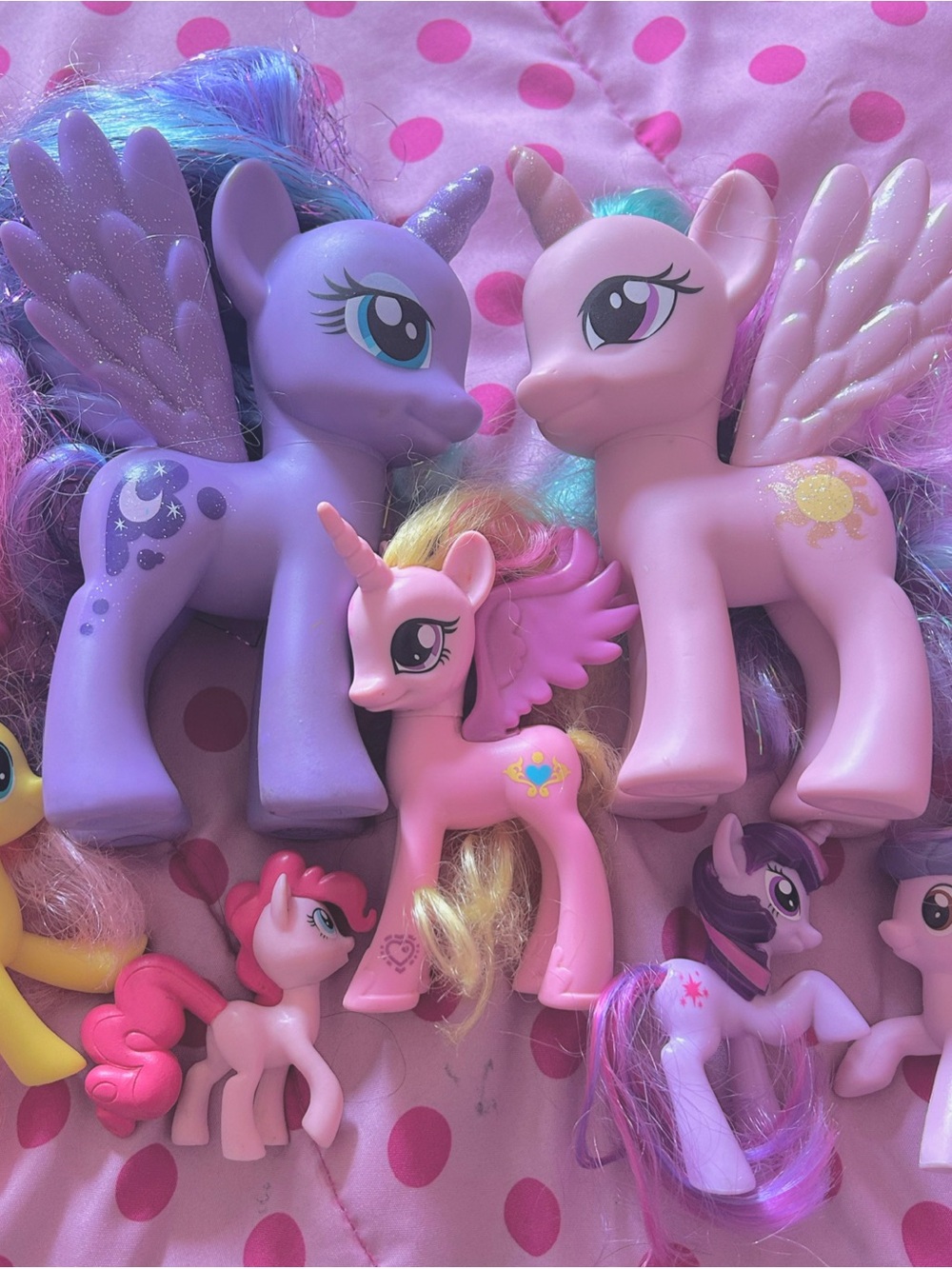 My Little Pony Purple and Pink Pegasus And Ponies Dolls Set